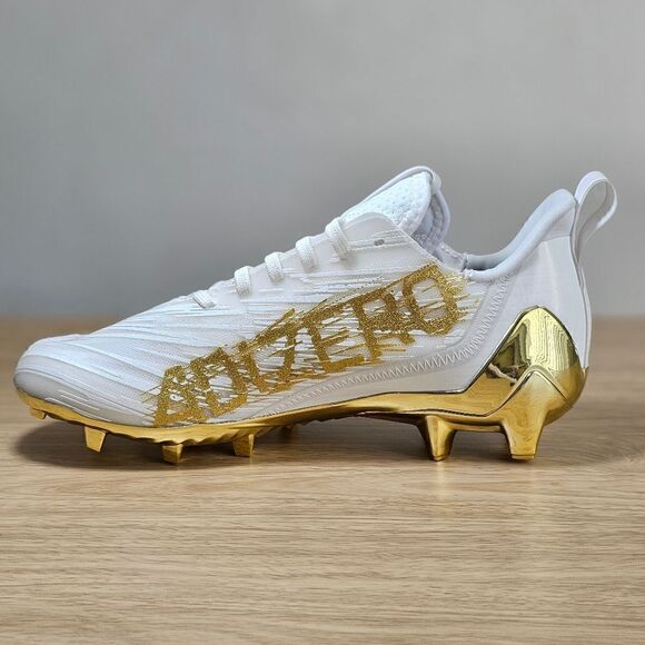 Adidas Adizero Football Cleats Gold White Men\'s Sz 14 Primeknit GX5122 Freak New main image 5